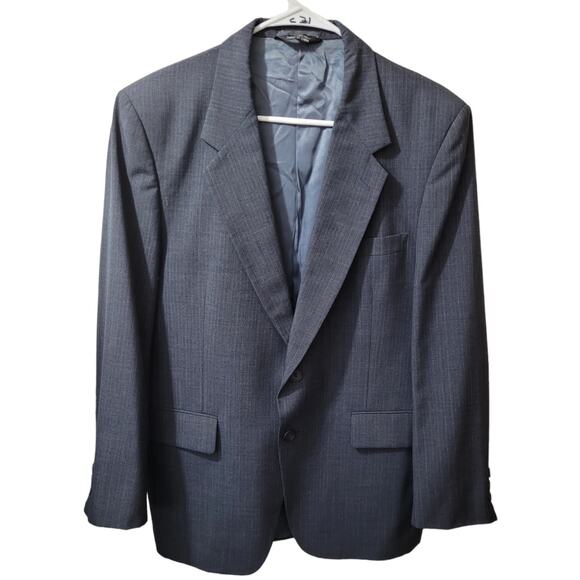 Vntg 70s Goldwater Mens Gray Wool Blazer Sports Coat Sz Lrg (Est) Classic Career - Picture 1 of 7
